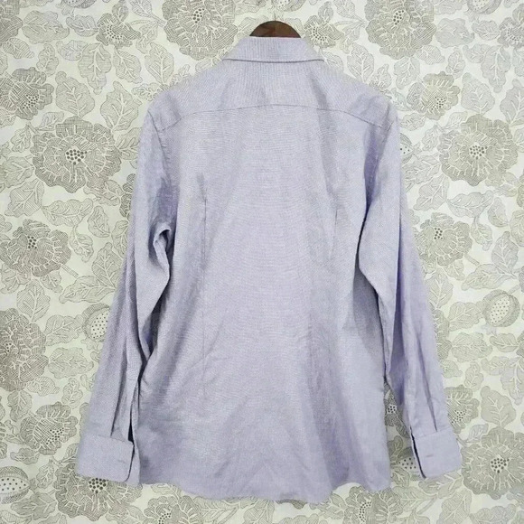 Hugo Boss Button down Long sleeve Dress Shirt Men's Size 16 Patterned 8959 - Picture 2 of 9